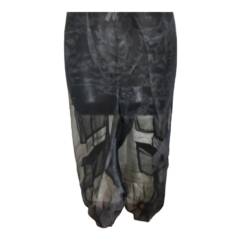 Sheer Black Cargo Harem Pants - Picture 7 of 16